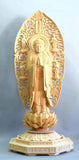Shaka Nyorai standing statue, hands pressed together, total height 3.15 shaku (95 cm)