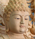 Shaka Nyorai standing statue, hands pressed together, total height 3.15 shaku (95 cm)